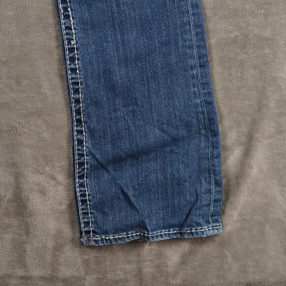 Kut From the Kloth Jeans Womens Low Rise Dark Wash Distressed Bootcut Size 8 - Picture 8 of 11